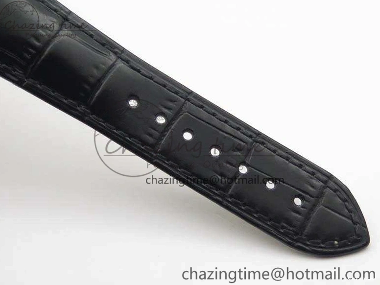 0120 De Ville Chronograph RG OMF 1:1 Best Edition Black Dial On Black Leather Strap A Sophisticated 8106